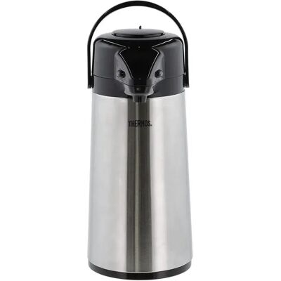 Thermos en acier inoxydable 1,9L avec pompe - Publicité Thermos en acier inoxydable 1,9L avec pompe - Publicité