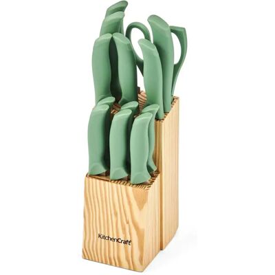 Kitchencraft Ensemble De Couteaux Green / Wood One Size - Publicité Kitchencraft Ensemble De Couteaux Green / Wood One Size - Publicité