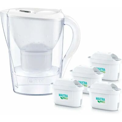 Brita Carafe Filtrante Marella + 4 Maxtra Pro Pure Performance White One Size - Publicité Brita Carafe Filtrante Marella + 4 Maxtra Pro Pure Performance White One Size - Publicité