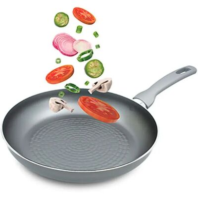 Tm Home Poêle à Frire Antiadhésive En Aluminium 24 Cm Silver One Size - Publicité Tm Home Poêle à Frire Antiadhésive En Aluminium 24 Cm Silver One Size - Publicité