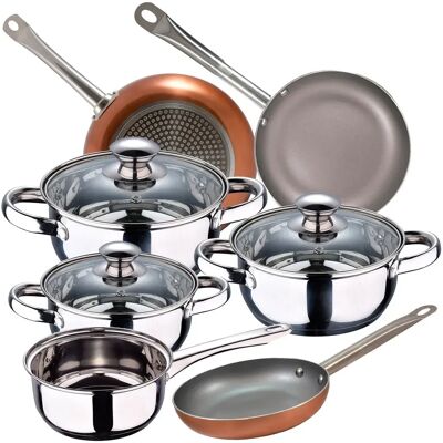 San Ignacio Ensemble De Casseroles Et Poêles 18/22/26 Cm Pk3734 7 Pièces Optimum Plus One Size - Publicité San Ignacio Ensemble De Casseroles Et Poêles 18/22/26 Cm Pk3734 7 Pièces Optimum Plus One Size - Publicité