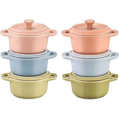 Ensemble de mini cocottes en céramique Staub - Cuisine - Publicité Ensemble de mini cocottes en céramique Staub - Cuisine - Publicité