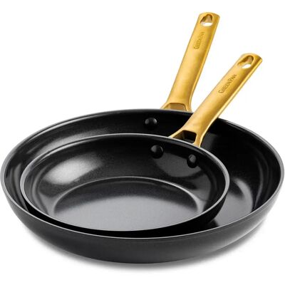 GreenPan Set di 2 padelle con rivestimento antiaderente Padova - Ensemble de Casseroles - Publicité GreenPan Set di 2 padelle con rivestimento antiaderente Padova - Ensemble de Casseroles - Publicité