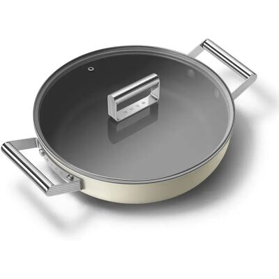 SMEG Casserole Dpf2812crm 50´style Matt Cream / Silver One Size - Publicité SMEG Casserole Dpf2812crm 50´style Matt Cream / Silver One Size - Publicité