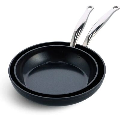 Greenpan Ensemble De Poêles Barcelona Pro 24+28cm Black One Size - Publicité Greenpan Ensemble De Poêles Barcelona Pro 24+28cm Black One Size - Publicité