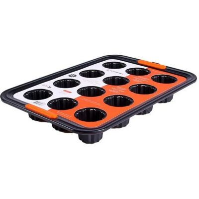 Le Creuset Moules De Cuisson Carbon Steel Non-stick 12pcs Black One Size - Publicité Le Creuset Moules De Cuisson Carbon Steel Non-stick 12pcs Black One Size - Publicité