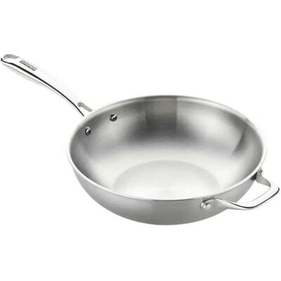 Monix Poêle à Frire Wok Planet Inox M212028 Silver / Black One Size - Publicité Monix Poêle à Frire Wok Planet Inox M212028 Silver / Black One Size - Publicité
