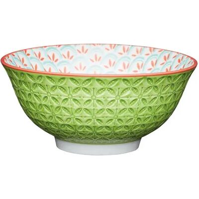 Kitchencraft Bol En Céramique Avec Motif Géométrique Bright Green One Size - Publicité Kitchencraft Bol En Céramique Avec Motif Géométrique Bright Green One Size - Publicité