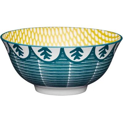 Kitchencraft Bol En Céramique Avec Motif Feuillu Green One Size - Publicité Kitchencraft Bol En Céramique Avec Motif Feuillu Green One Size - Publicité