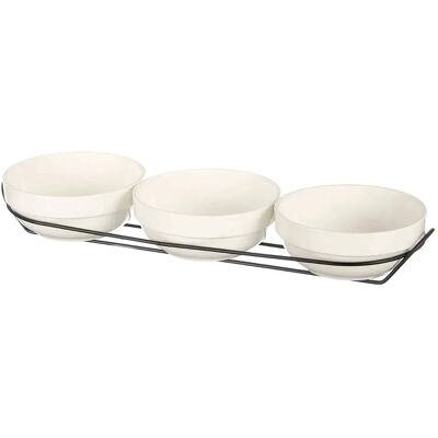 San Ignacio Ensemble De Bols X Vessia 7x40 Cm 3 Unités White One Size - Publicité San Ignacio Ensemble De Bols X Vessia 7x40 Cm 3 Unités White One Size - Publicité