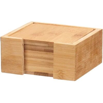 San Ignacio Lot De 6 Sous-verres Carrés Bambu X Kinvara Natural 12 x 12 cm - Publicité San Ignacio Lot De 6 Sous-verres Carrés Bambu X Kinvara Natural 12 x 12 cm - Publicité