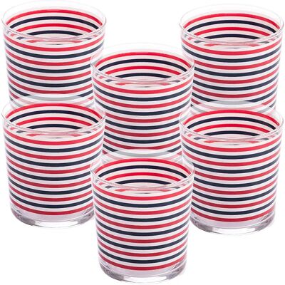 El Ganso Ensemble De Verres 345ml 6 Unités White / Red / Blue One Size - Publicité El Ganso Ensemble De Verres 345ml 6 Unités White / Red / Blue One Size - Publicité