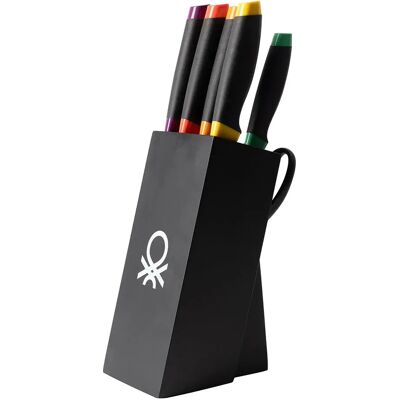 Benetton Ensemble De Couteaux 8 Pièces Black One Size - Publicité Benetton Ensemble De Couteaux 8 Pièces Black One Size - Publicité