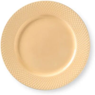 Assiette Plate en Porcelaine Lyngby Rhombe Jaune 27cm - Publicité Assiette Plate en Porcelaine Lyngby Rhombe Jaune 27cm - Publicité