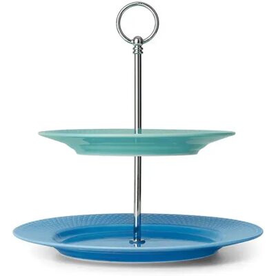 Lyngby Porcelaen Assiette à Gâteau Rhombe Color H27 Cm Blue / Green One Size - Publicité Lyngby Porcelaen Assiette à Gâteau Rhombe Color H27 Cm Blue / Green One Size - Publicité