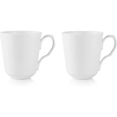 Royal Copenhagen Tasse White Fluted Mug-38 Cl-set Of 2 White One Size - Publicité Royal Copenhagen Tasse White Fluted Mug-38 Cl-set Of 2 White One Size - Publicité