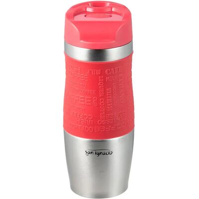 San Ignacio Tasse Acier Inoxydable Experto Travel 360ml Matt Red 360 ml - Publicité San Ignacio Tasse Acier Inoxydable Experto Travel 360ml Matt Red 360 ml - Publicité