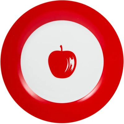 Benetton Vaisselle Fruits 4 Pièces Red / White One Size - Publicité Benetton Vaisselle Fruits 4 Pièces Red / White One Size - Publicité
