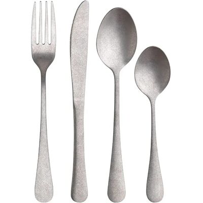 San Ignacio Set De Couverts Noia 16 Pièces Grey One Size - Publicité San Ignacio Set De Couverts Noia 16 Pièces Grey One Size - Publicité