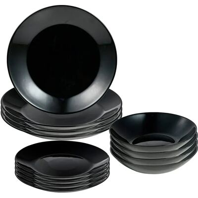 San Ignacio Vaisselle 12 Pièces Black One Size - Publicité San Ignacio Vaisselle 12 Pièces Black One Size - Publicité