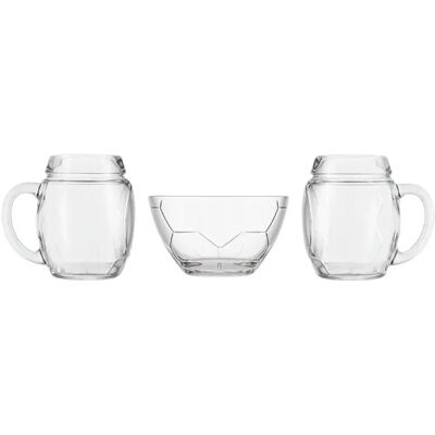 San Ignacio Ensemble Pichet Et Bol De Football 3 Unités Clear One Size - Publicité San Ignacio Ensemble Pichet Et Bol De Football 3 Unités Clear One Size - Publicité