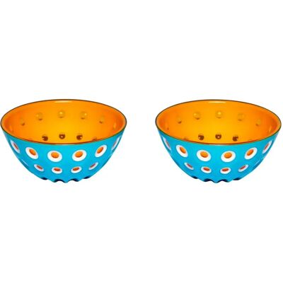 GUZZINI - Le Murrine - Bleu/Blanc/Orange - Mug set - Publicité GUZZINI - Le Murrine - Bleu/Blanc/Orange - Mug set - Publicité