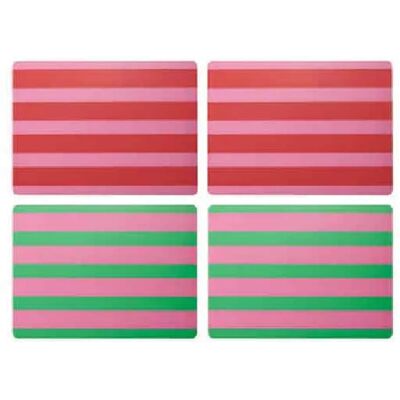 Creative Tops Set De Table Individuel 40x29 Cm 4 Unités Stripes One Size - Publicité Creative Tops Set De Table Individuel 40x29 Cm 4 Unités Stripes One Size - Publicité