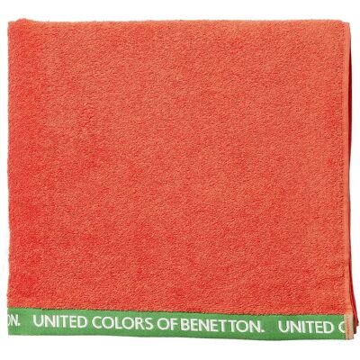 Serviette de plage rouge en velours Benetton - Serviette de plage - Publicité Serviette de plage rouge en velours Benetton - Serviette de plage - Publicité