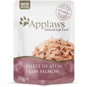Nourriture humide pour chat Applaws thon et saumon - Sachets 16 x 70g - Publicité Nourriture humide pour chat Applaws thon et saumon - Sachets 16 x 70g - Publicité
