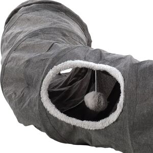 Flamingo Tunnel Pour Chat Gotar Grey 95 x 28 cm - Publicité Flamingo Tunnel Pour Chat Gotar Grey 95 x 28 cm - Publicité