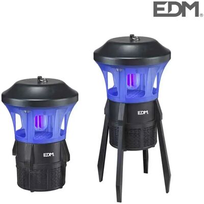 Lampe anti-moustiques EDM noire - Killer d'insectes électrique - 7 W - Publicité Lampe anti-moustiques EDM noire - Killer d'insectes électrique - 7 W - Publicité