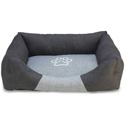 Arquivet Panier Carré Pour Animaux De Compagnie Avec Empreinte De Patte 60 Cm Black / Grey 60 cm - Publicité Arquivet Panier Carré Pour Animaux De Compagnie Avec Empreinte De Patte 60 Cm Black / Grey 60 cm - Publicité