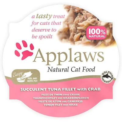 Applaws Nourriture Pour Chats Thon Et Crabe 10x60g Multicolor 10x60g - Publicité Applaws Nourriture Pour Chats Thon Et Crabe 10x60g Multicolor 10x60g - Publicité
