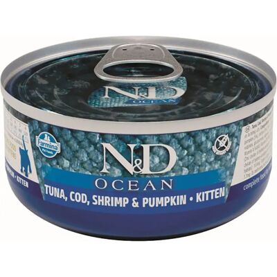 Farmina Nourriture Pour Chats Kitten Ocean Tuna Cod Pumpkin 24x70g Multicolor 24x70g - Publicité Farmina Nourriture Pour Chats Kitten Ocean Tuna Cod Pumpkin 24x70g Multicolor 24x70g - Publicité