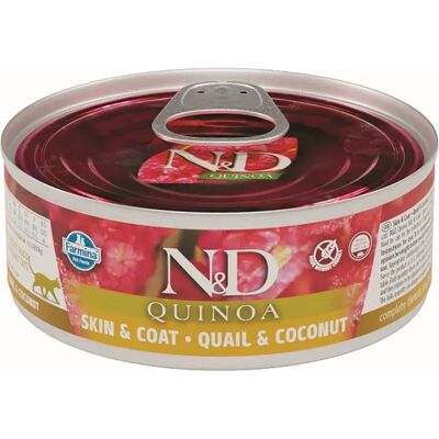 Nourriture pour Chat Farmina N&D Quinoa Peau & Pelage - Publicité Nourriture pour Chat Farmina N&D Quinoa Peau & Pelage - Publicité