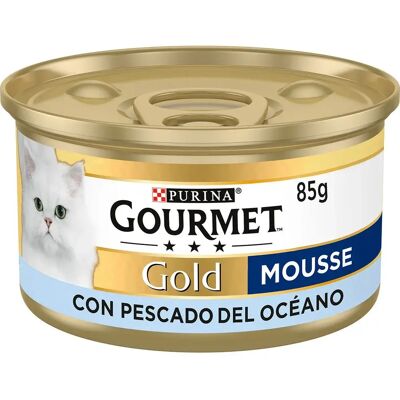 Purina Mousse De Poisson De L´océan Gourmet Pour Chats 24x85g Or Multicolor 24x85g - Publicité Purina Mousse De Poisson De L´océan Gourmet Pour Chats 24x85g Or Multicolor 24x85g - Publicité