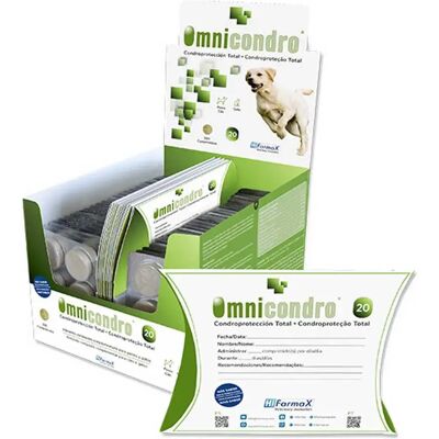 Hifarmax Omnicondro 20 300 comprimés - Complément Alimentaire pour Chiens - Publicité Hifarmax Omnicondro 20 300 comprimés - Complément Alimentaire pour Chiens - Publicité