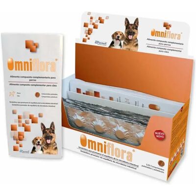 Hifarmax Omniflora pour Chiens 120 Comprimés - Complément Alimentaire - Publicité Hifarmax Omniflora pour Chiens 120 Comprimés - Complément Alimentaire - Publicité