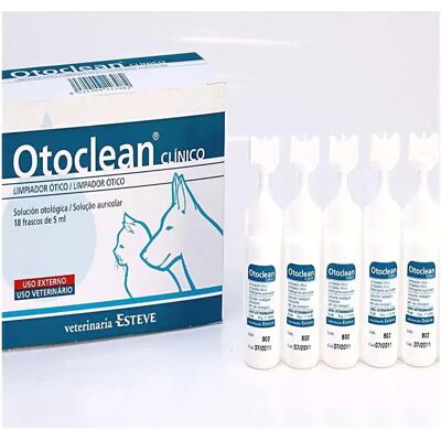Ecuphar Otoclean Soin des Oreilles - 18x5ml - Solution de nettoyage pour chiens et chats - Publicité Ecuphar Otoclean Soin des Oreilles - 18x5ml - Solution de nettoyage pour chiens et chats - Publicité