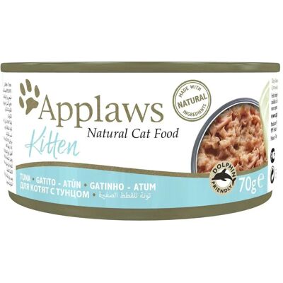 Nourriture humide pour chatons au thon Applaws - 24x70g - Publicité Nourriture humide pour chatons au thon Applaws - 24x70g - Publicité