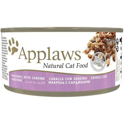Applaws Nourriture Humide Pour Chats Maquereau Et Sardine 24x70g Multicolour One Size - Publicité Applaws Nourriture Humide Pour Chats Maquereau Et Sardine 24x70g Multicolour One Size - Publicité