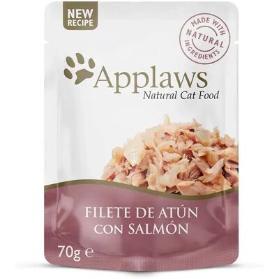 Nourriture humide pour chat Applaws thon et saumon - Sachets 16 x 70g - Publicité Nourriture humide pour chat Applaws thon et saumon - Sachets 16 x 70g - Publicité