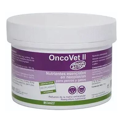 Stangest Oncovet II – Nutriments pour chiens et chats - 120g - Publicité Stangest Oncovet II – Nutriments pour chiens et chats - 120g - Publicité