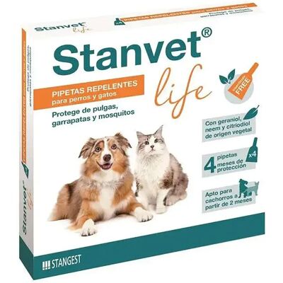Stangest Stanvet Life Pipettes pour chiens et chats - Répulsif contre insectes - Publicité Stangest Stanvet Life Pipettes pour chiens et chats - Répulsif contre insectes - Publicité