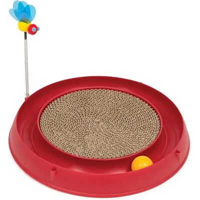 Catit Jouez Avec Le Jouet De Balle De Circuit Avec Un Griffoir Red One Size - Publicité Catit Jouez Avec Le Jouet De Balle De Circuit Avec Un Griffoir Red One Size - Publicité