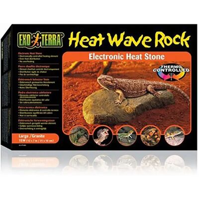 Exo Terra Roche Vague de Chaleur Petite - Pierre Chauffante Reptiles - Publicité Exo Terra Roche Vague de Chaleur Petite - Pierre Chauffante Reptiles - Publicité