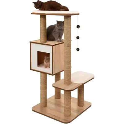Catit Arbre à Chat Vesper High Base Oak One Size - Publicité Catit Arbre à Chat Vesper High Base Oak One Size - Publicité