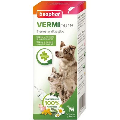 Beaphar VERMIpure Liquide Naturel Anti-parasitaire Interne pour Chiens et Chiots - Publicité Beaphar VERMIpure Liquide Naturel Anti-parasitaire Interne pour Chiens et Chiots - Publicité