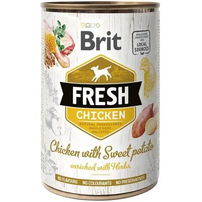 Brit Poulet Frais Avec Pommes De Terre 400g 6 Unités Multicolor One Size - Publicité Brit Poulet Frais Avec Pommes De Terre 400g 6 Unités Multicolor One Size - Publicité