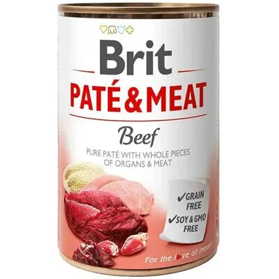 Brit Pâté Et Viande De Bœuf 400g 6 Unités Multicolor One Size - Publicité Brit Pâté Et Viande De Bœuf 400g 6 Unités Multicolor One Size - Publicité